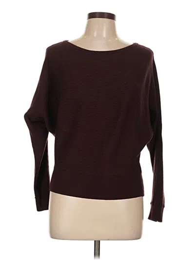 Pre-owned Express Pullover Sweater In Burgundy