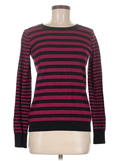 Pre-owned Express Pullover Sweater In Burgundy