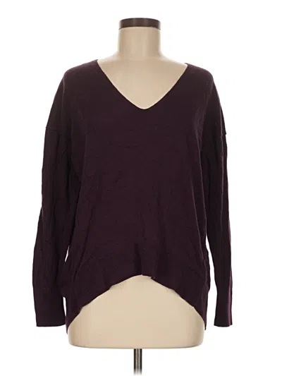 Pre-owned Express Pullover Sweater In Burgundy