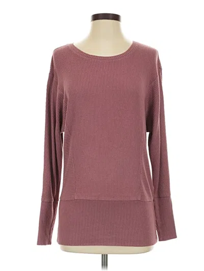 Pre-owned Express Pullover Sweater In Burgundy