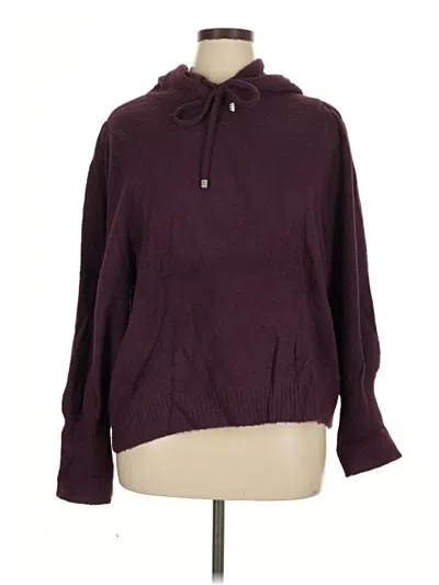 Pre-owned Express Pullover Sweater In Burgundy