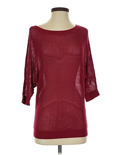 Pre-owned Express Pullover Sweater In Burgundy