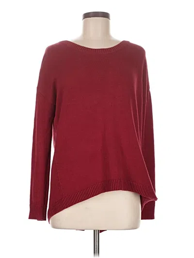 Pre-owned Express Pullover Sweater In Burgundy