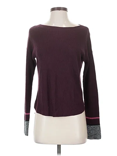 Pre-owned Express Pullover Sweater In Burgundy