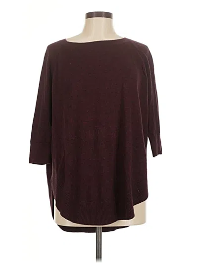 Pre-owned Express Pullover Sweater In Burgundy