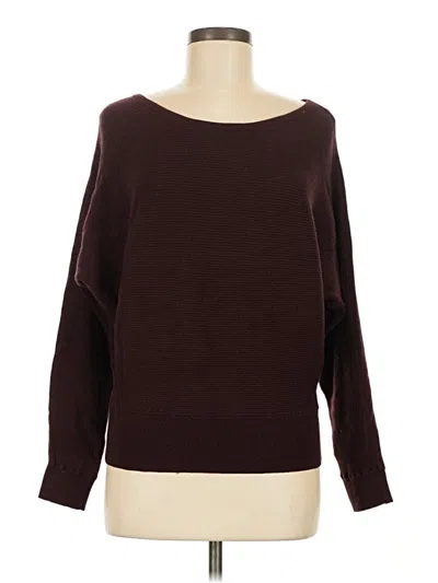 Pre-owned Express Pullover Sweater In Burgundy