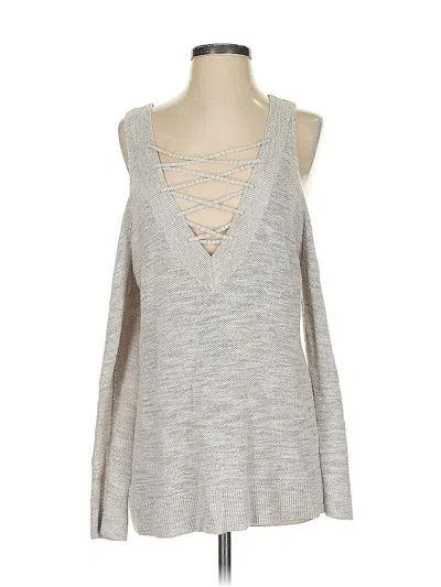 Pre-owned Express Pullover Sweater In Gray