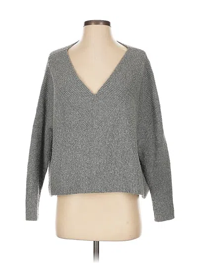Pre-owned Express Pullover Sweater In Gray
