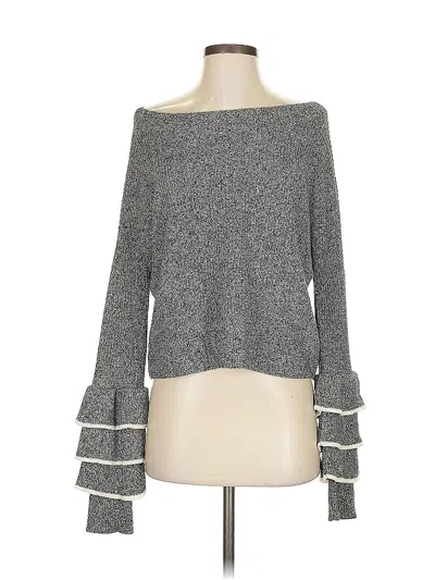 Pre-owned Express Pullover Sweater In Gray