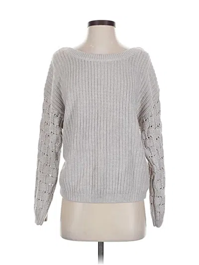 Pre-owned Express Pullover Sweater In Gray