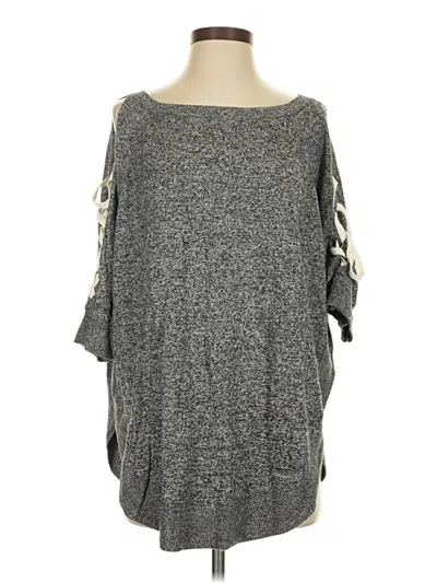 Pre-owned Express Pullover Sweater In Gray