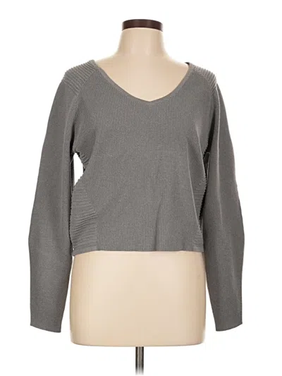 Pre-owned Express Pullover Sweater In Gray