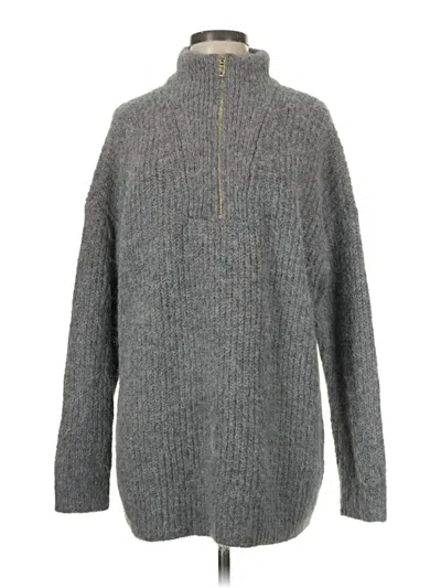 Pre-owned Express Pullover Sweater In Gray