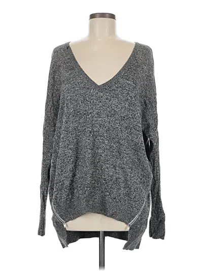 Pre-owned Express Pullover Sweater In Gray