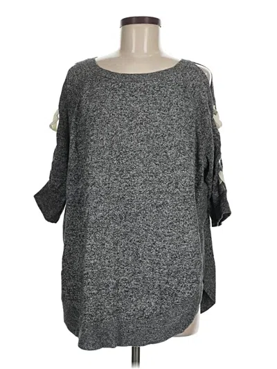 Pre-owned Express Pullover Sweater In Gray