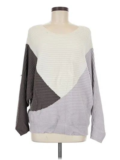 Pre-owned Express Pullover Sweater In Gray