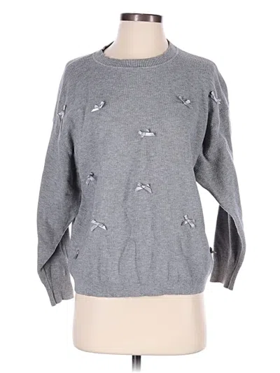 Pre-owned Express Pullover Sweater In Gray