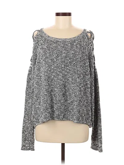 Pre-owned Express Pullover Sweater In Gray