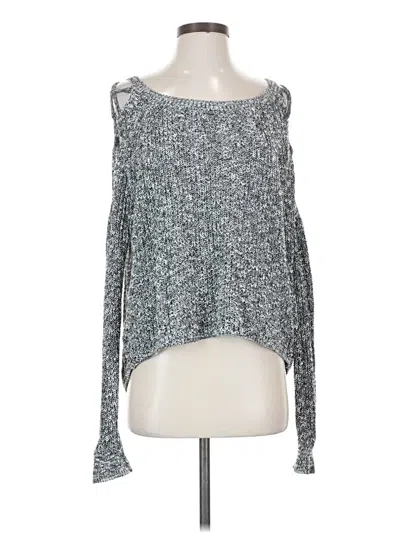 Pre-owned Express Pullover Sweater In Gray
