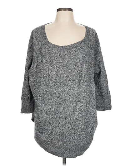 Pre-owned Express Pullover Sweater In Gray
