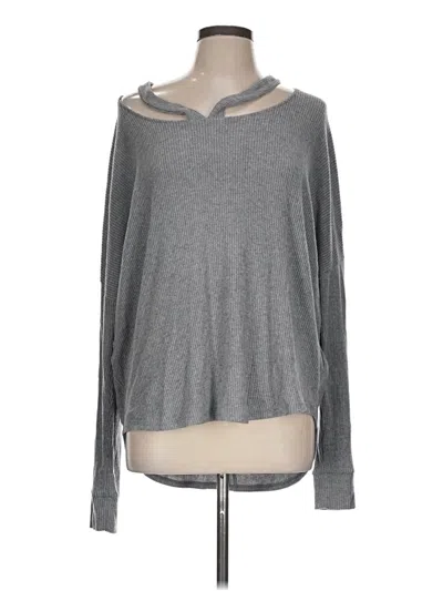 Pre-owned Express Pullover Sweater In Gray