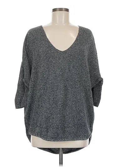 Pre-owned Express Pullover Sweater In Gray