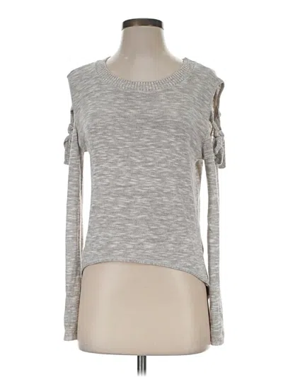 Pre-owned Express Pullover Sweater In Gray