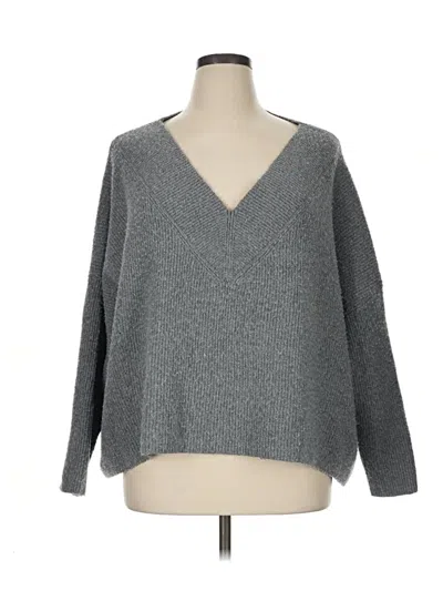 Pre-owned Express Pullover Sweater In Gray