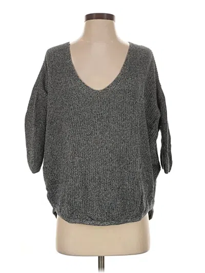 Pre-owned Express Pullover Sweater In Gray
