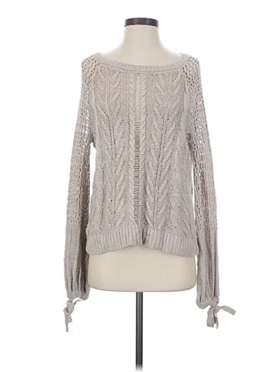 Pre-owned Express Pullover Sweater In Gray
