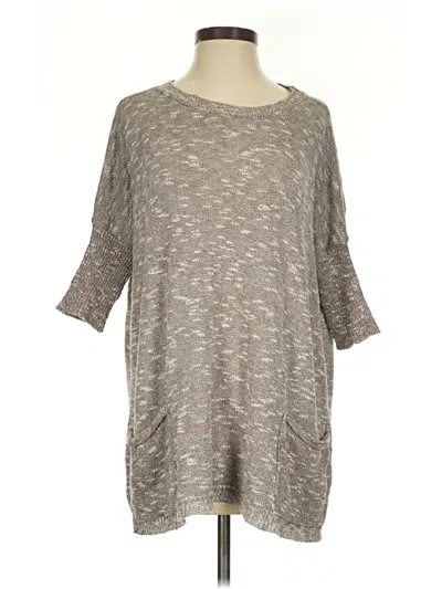 Pre-owned Express Pullover Sweater In Gray