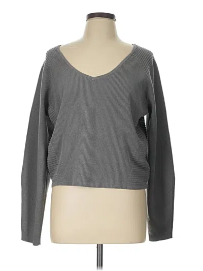 Pre-owned Express Pullover Sweater In Gray