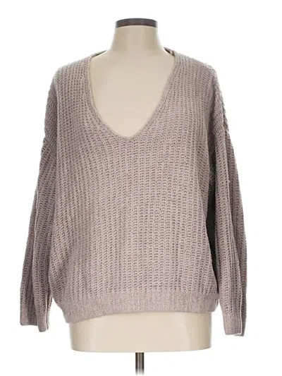 Pre-owned Express Pullover Sweater In Gray