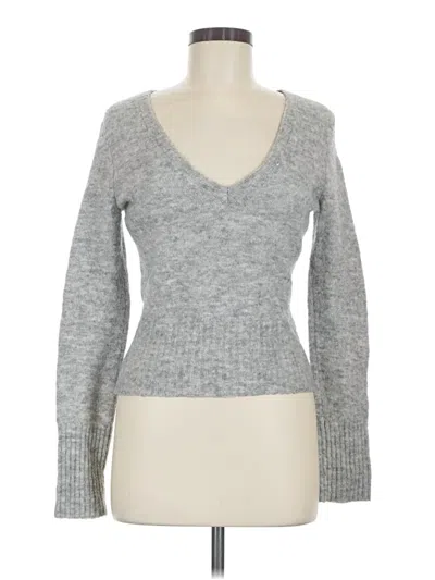Pre-owned Express Pullover Sweater In Gray
