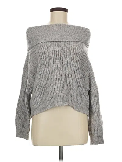 Pre-owned Express Pullover Sweater In Gray