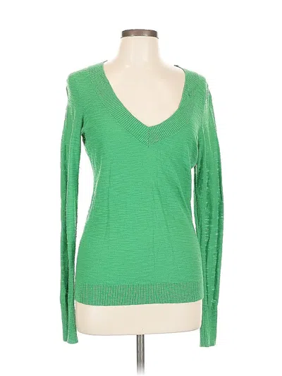 Pre-owned Express Pullover Sweater In Green