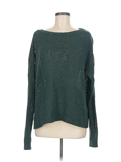 Pre-owned Express Pullover Sweater In Green