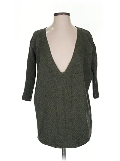 Pre-owned Express Pullover Sweater In Green