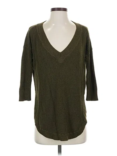 Pre-owned Express Pullover Sweater In Green