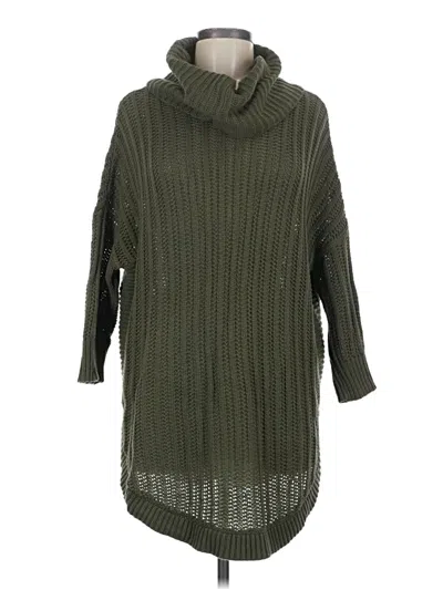 Pre-owned Express Pullover Sweater In Green