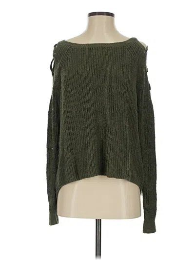 Pre-owned Express Pullover Sweater In Green