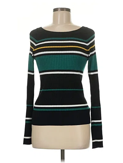 Pre-owned Express Pullover Sweater In Green