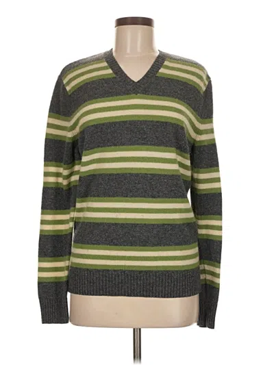 Pre-owned Express Pullover Sweater In Green
