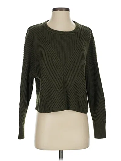 Pre-owned Express Pullover Sweater In Green