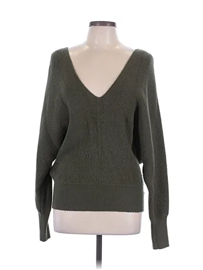 Pre-owned Express Pullover Sweater In Green