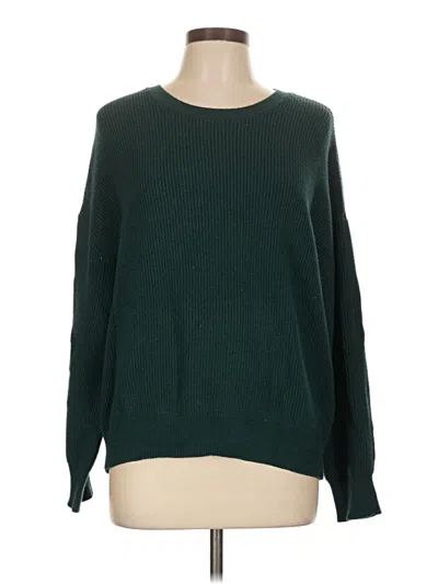 Pre-owned Express Pullover Sweater In Green