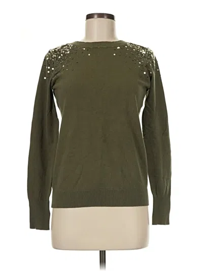 Pre-owned Express Pullover Sweater In Green