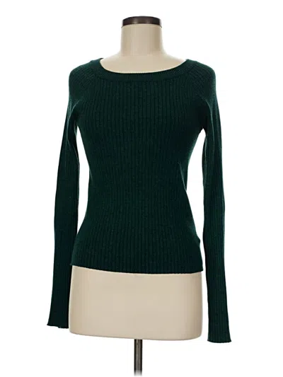 Pre-owned Express Pullover Sweater In Green