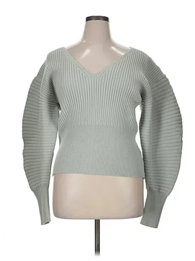Pre-owned Express Pullover Sweater In Green
