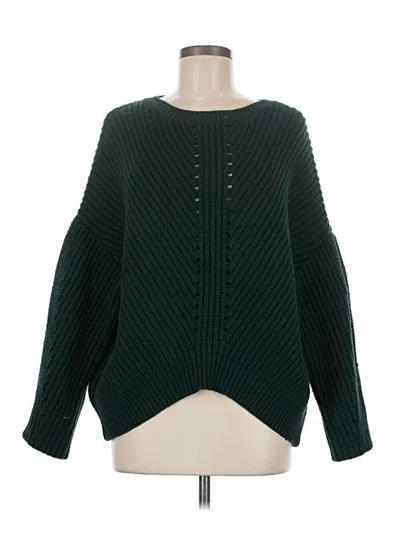 Pre-owned Express Pullover Sweater In Green